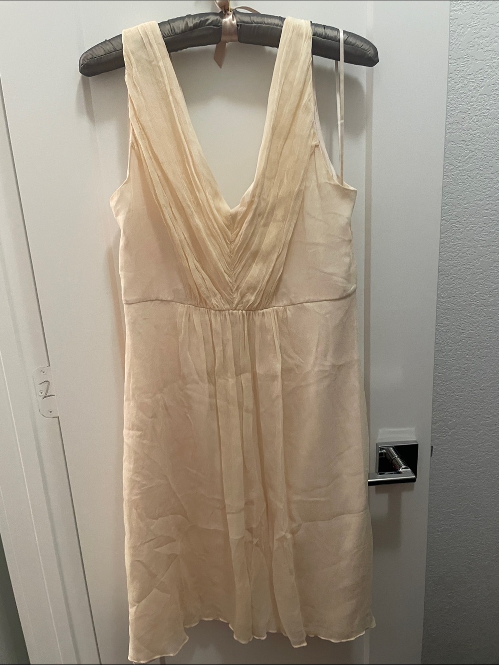 J.Crew Bridal Ivory 100% Silk Sleeveless Dress